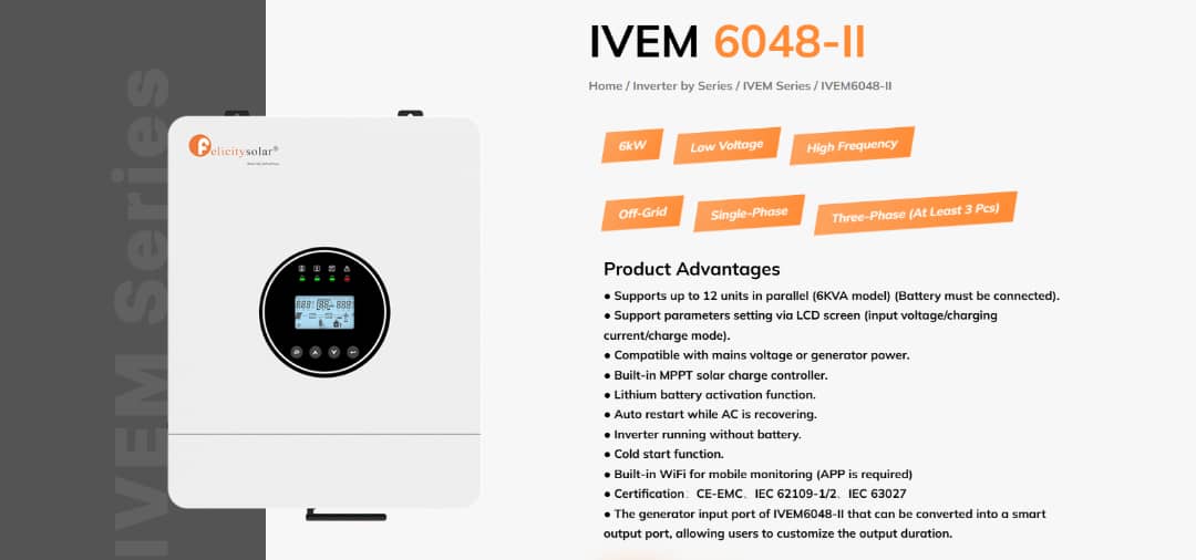 8KVA Inverter Specs